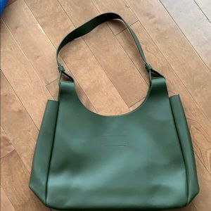 Pine green shoulder bag